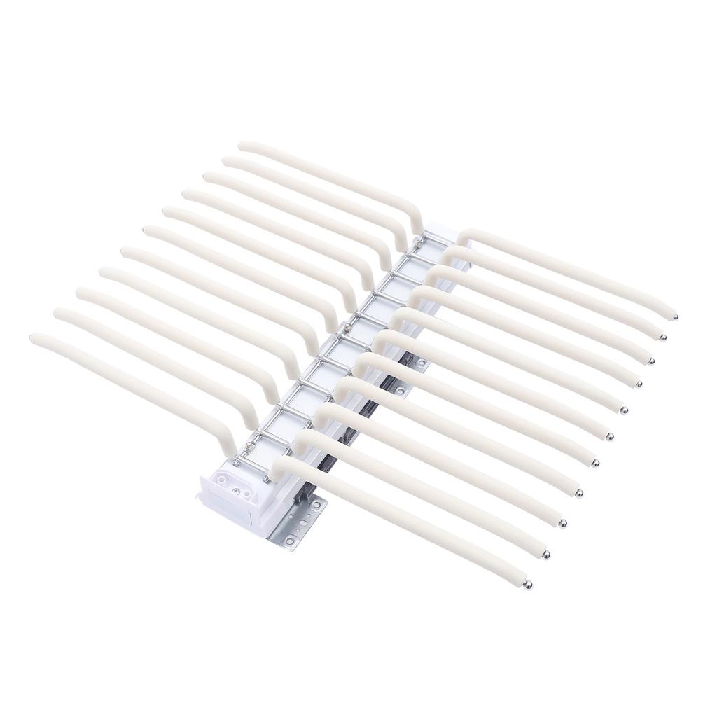 22 Arm Sliding Pull Out Pants Hanger Trouser Rack Holder Closet Organizer Stainless Steel Hanging Rail Home