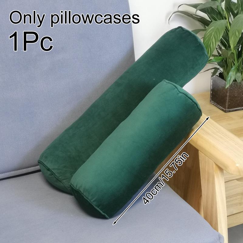 

1 шт цилиндр 15*40 см круглый длинный с молнией для спа массажный валик наволочка бархатная шейная наволочка 15*15*40cm