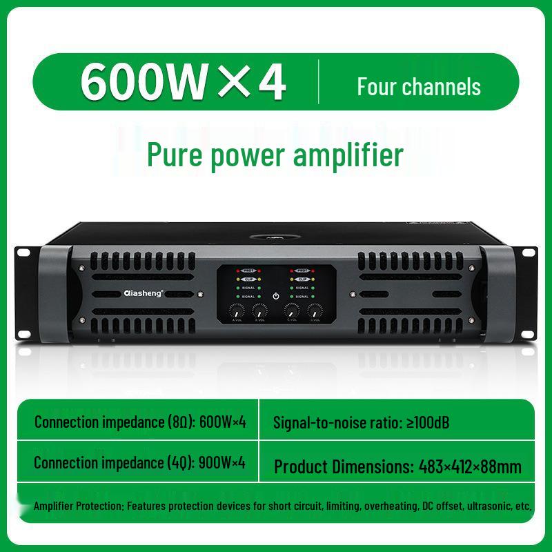 QIASHENG Professional Amplifier for Stage, Conference, KTV, Bar, or Wedding Events