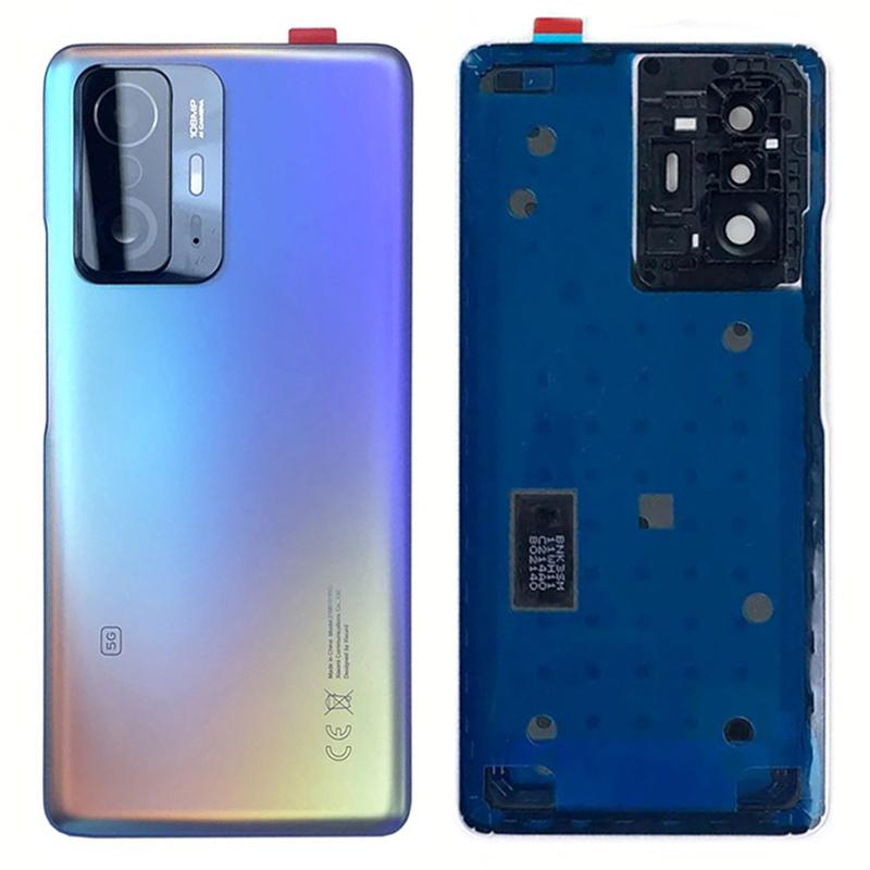 Pro Xiaomi 11T 5G/11T Pro 5G Zadní kryt baterie s krytem objektivu kroužku fotoaparátu Náhradní díl