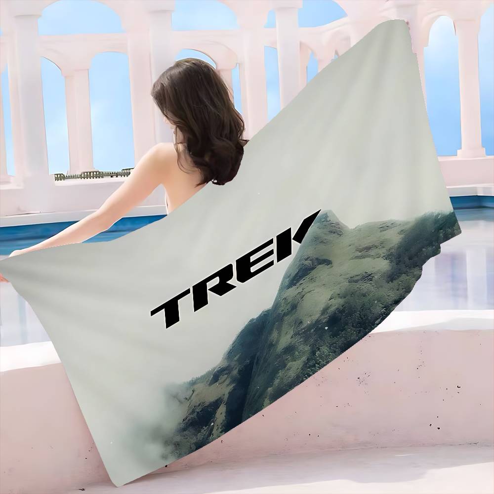 T-TrekS LOGO Microfiber Blanket Quick Drying Beach Towels Oversized Printing Super Absorbent Pool Towel Blanket