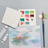 12 Grids Watercolour Paints Palette Ceramic Artist Paint Palette Watercolour Oil Painting Palette Mixing Palettes
