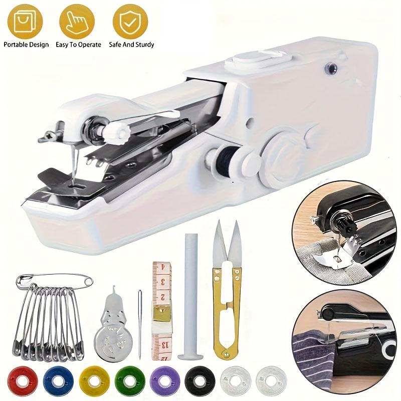 

Мини ручная швейная машинка Портативная Стежок Шитье Рукоделие Беспроводная Ткань Одежда Питание от батареек Электрическая швейная машинка