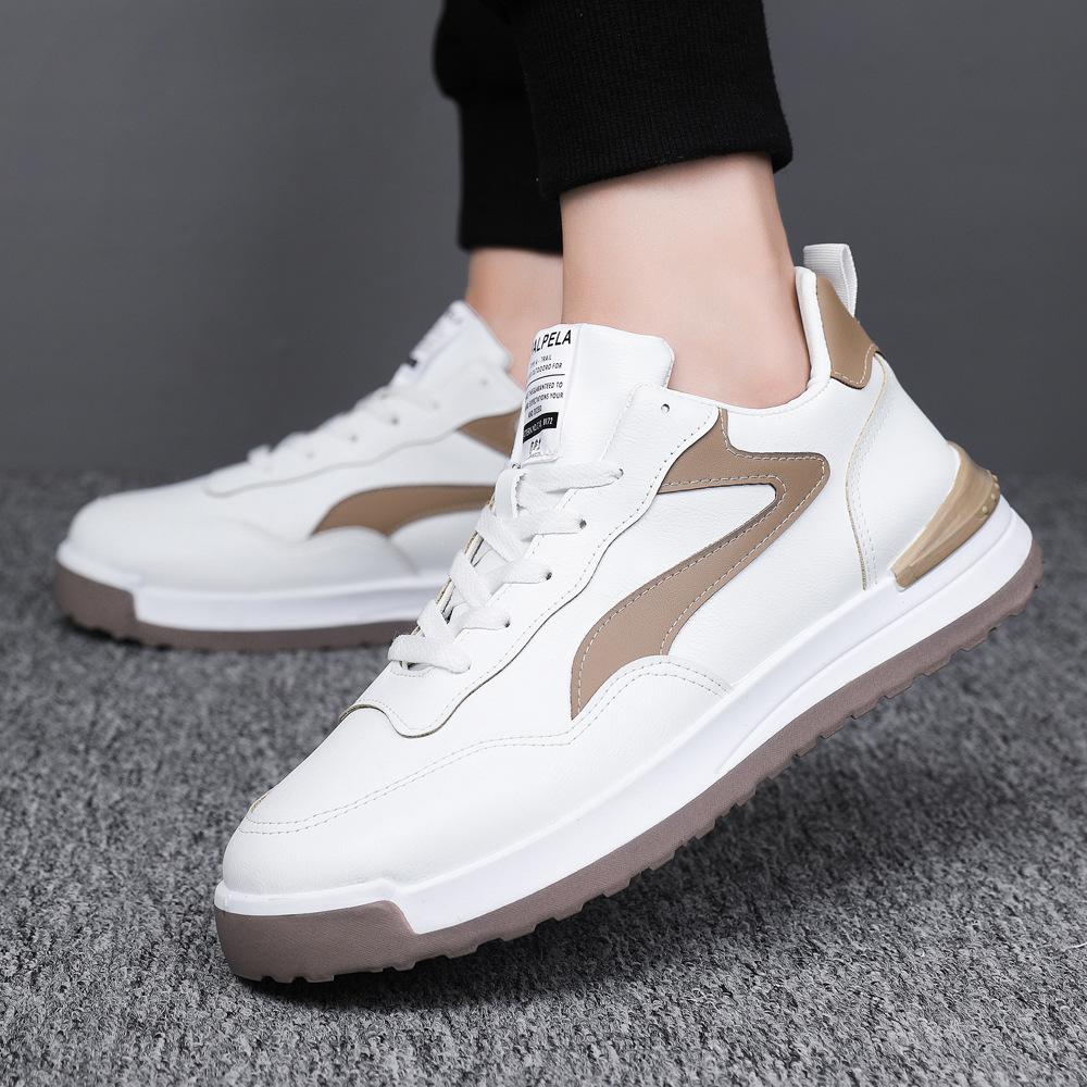 Men New Fashion Casual Shoes Men  Autumn Outdoor Tennis Sneakers Men Lightweight Comfortable Lace Up Leather Shoes Footwears