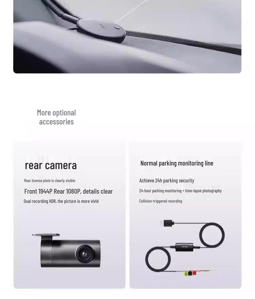 70mai A510 2024 Dash Cam with 24-Hour Parking Monitoring.