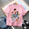 New PAW Patrol Children's Cotton Short-Sleeved Boys' Sports Shirt Girls' Casual Top Cartoon Print Summer T-Shirt Cartoon Print