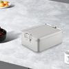 Metal Rectangular Empty Mini Tin Box Tinplate Push Candy Pill Cases Bins Jar Hinged Containers S/M/L Organizer Storage Box
