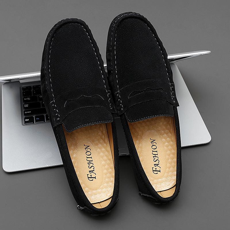 

Мода Новые Удобные Мужские Мокасины для Вождения Классический Оригинальный Стиль Мужская Повседневная Обувь Мокасины Замшевая Кожа Мужские Лоферы Новая Модная Обувь для Ходьбы 48 чёрный