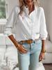 New Stand-up Collar Autumn Fungus-edged Cardigan Ruffle-edged Long-sleeved Bubble Top Women's Shirt