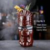Hawaiianische Keramik Tiki Cocktailtasse