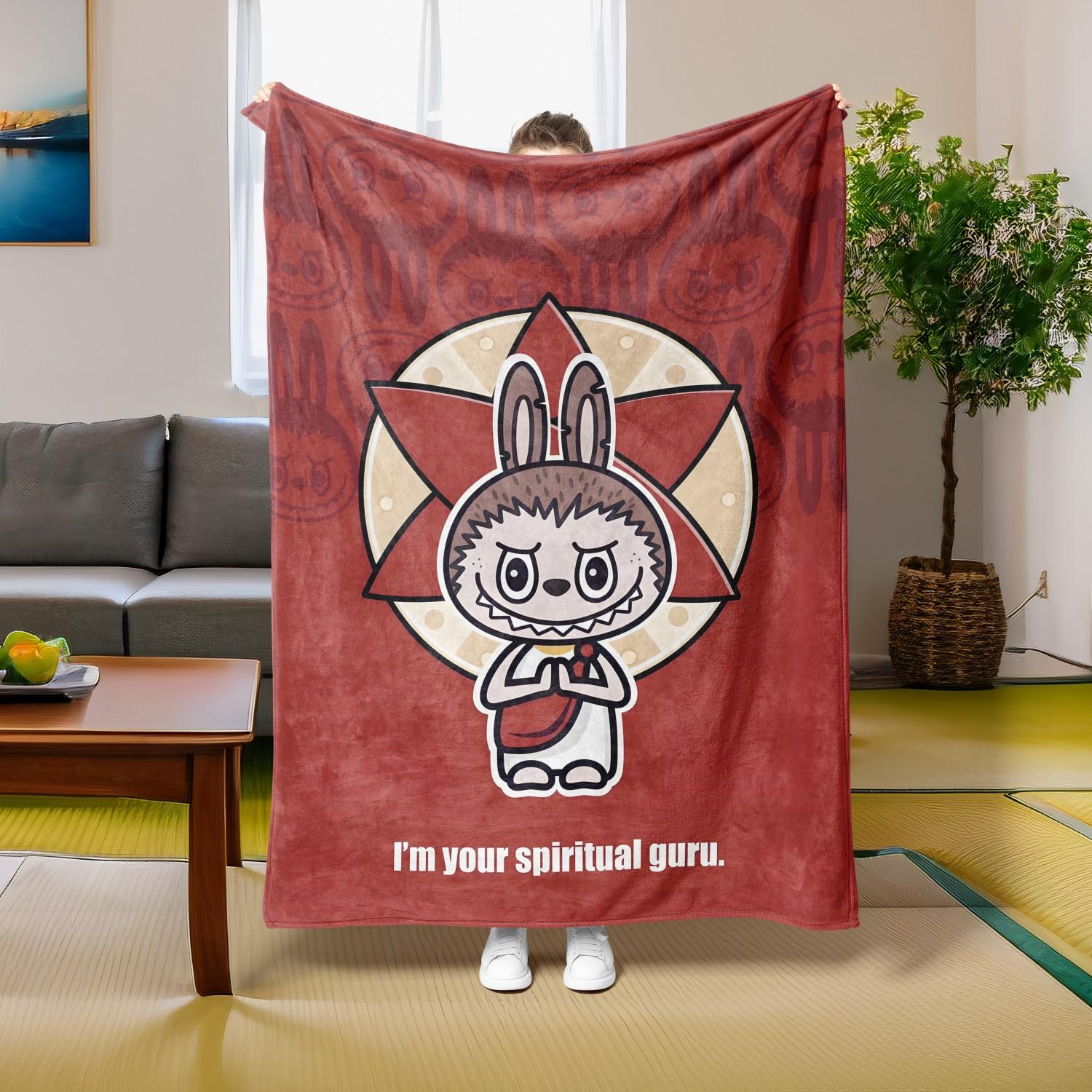 

1 шт. Поп-мультяшный актер Эльф узор Мягкий плед Тонкое одеяло Подарок для дивана, кровати, автомобиля, дома, кемпинга Для духовной тематики всесезонное использование 30x40in