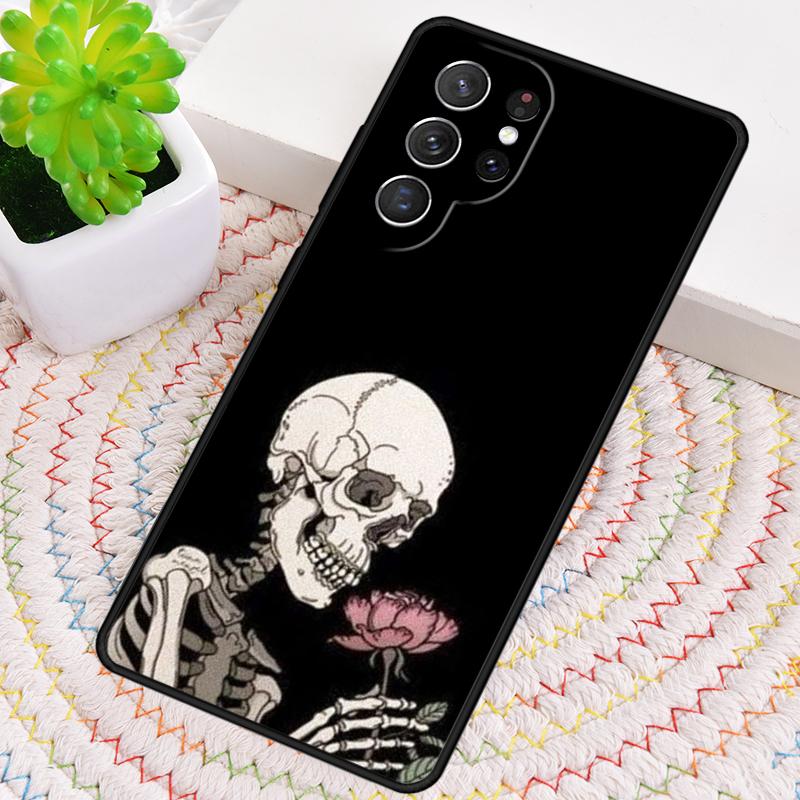 Bones Skeleton Bumper Phone Case for Samsung Galaxy note 10 pro S26 Ultra S23 S24 FE S25 S21 S22 PLUS shockproof Cove