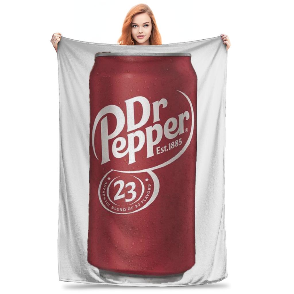 Coperta Dr Pepper Caldo Pile Coperta da Divano per Casa Camera da Letto Esterno Coperte Copriletto Trapunta