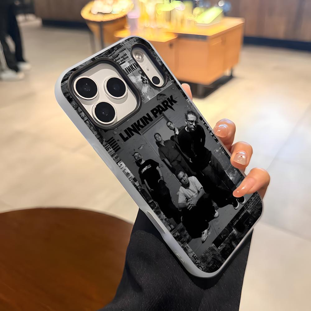 L-LinkinS Park Phone Case For IPhone 17 Air 16 E 15 14 Plus 13 12 11 Pro Max Jelly 2 In 1 Protective Case