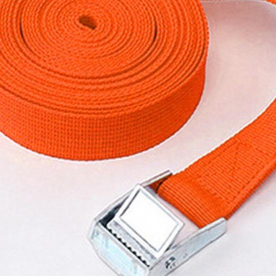 Cintas de Amarração Laranja de Alta Resistência com Fivela de Cames, Alças de Retenção Ajustáveis, Alças de Fixação Fácil, Liberação Rápida