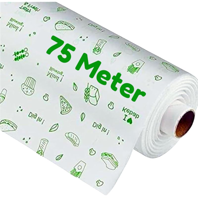 Ofixo Food Wrapping Paper Roll - Premium Non-Stick Butter Wrapping Paper. Food Wrapping Paper, Re-Heatable Non Stick Pap