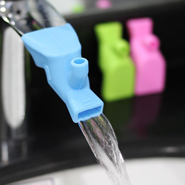Child's Portable Splash-Proof Faucet Extender for Handwashing & Gargling