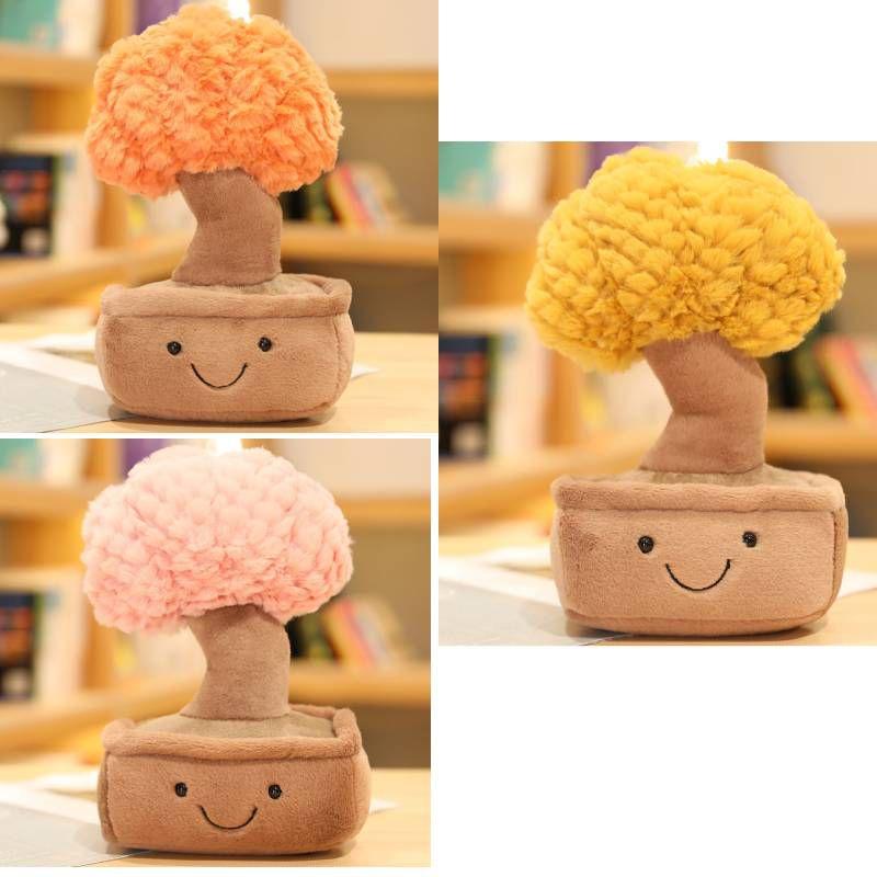 Adorable 28cm Bonsai Tree Plush Toy For Home Decoration