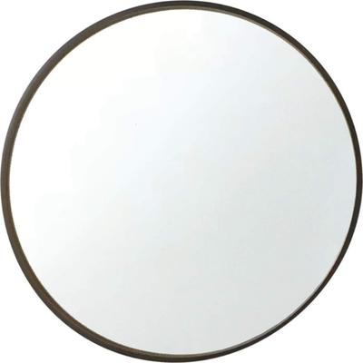 KATOMOKU Sperrholzspiegel, Braun, km-91BR, Wandmontiert, 36,2 cm Durchmesser