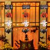 Decorative Wooden Sign for Bar Happy Halloween Sign, Spooky Pumpkin Ghost Cat Bat Door Hanger, Trick or Treat Hanger Rustic Farmhouse Hanging