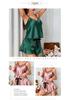 Silk-Feel Camisole Shorts Set: Women's Summer Ice Silk Loungewear Pajamas