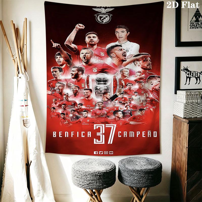 S.L. Benfica Wall Hanging Printed Fabric Blanket Decorative Tapestries for Bedroom Living Room Home Decor