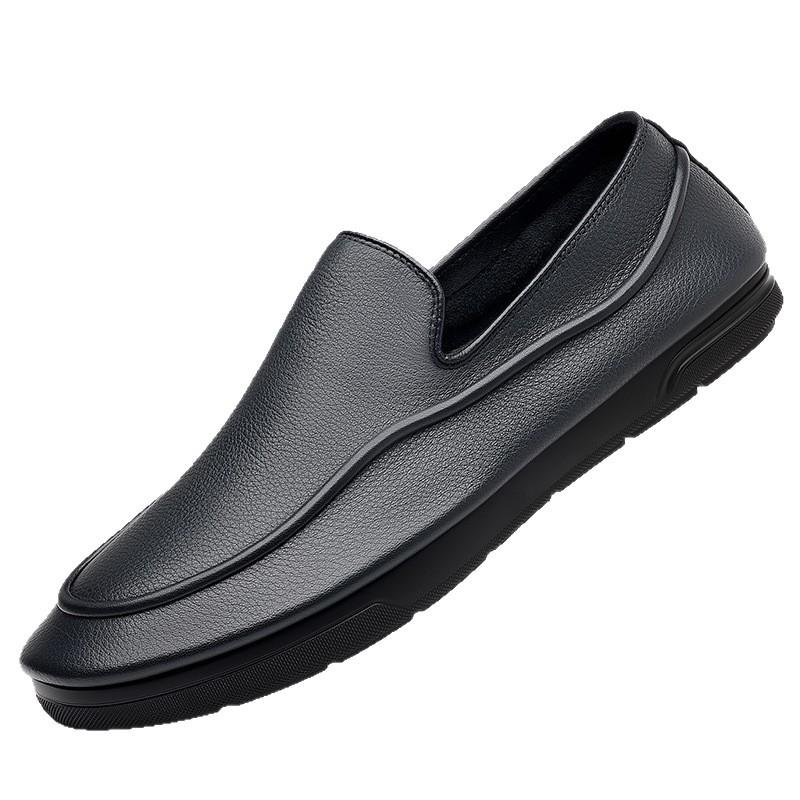 Mode Kuhleder Mode Freizeitschuhe für Herren Hohe Qualität Einfarbig Weiche Sohle Businessschuhe Männlich Sommer Herbst Designer Loafer Mann