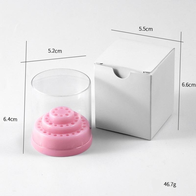 48 Löcher Nagelbohrer Halter Ständer Display Aufbewahrungsbox Werkzeug-Organizer