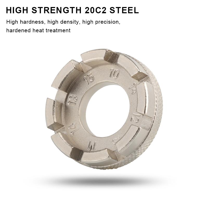 

Ключ для спиц велосипеда 8-сторонний с канавкой Профессиональный инструмент для регулировки обода колеса горного велосипеда Дорожный велосипед Инструмент для ремонта Professional