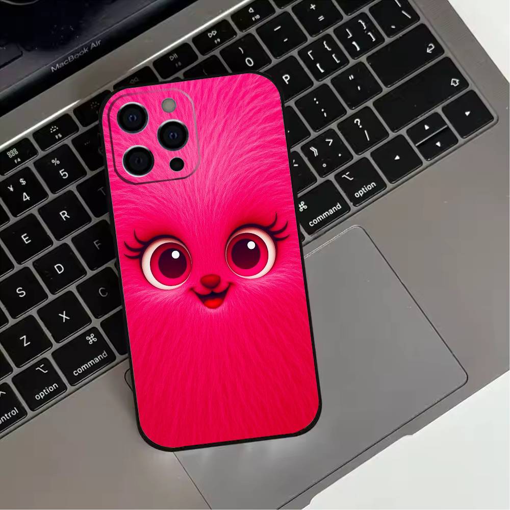 Funny Face  Phone Case For iPhone 17,16,15,14,13,12,11 Plus,Pro Max,XS,Soft Silicone Black Cover