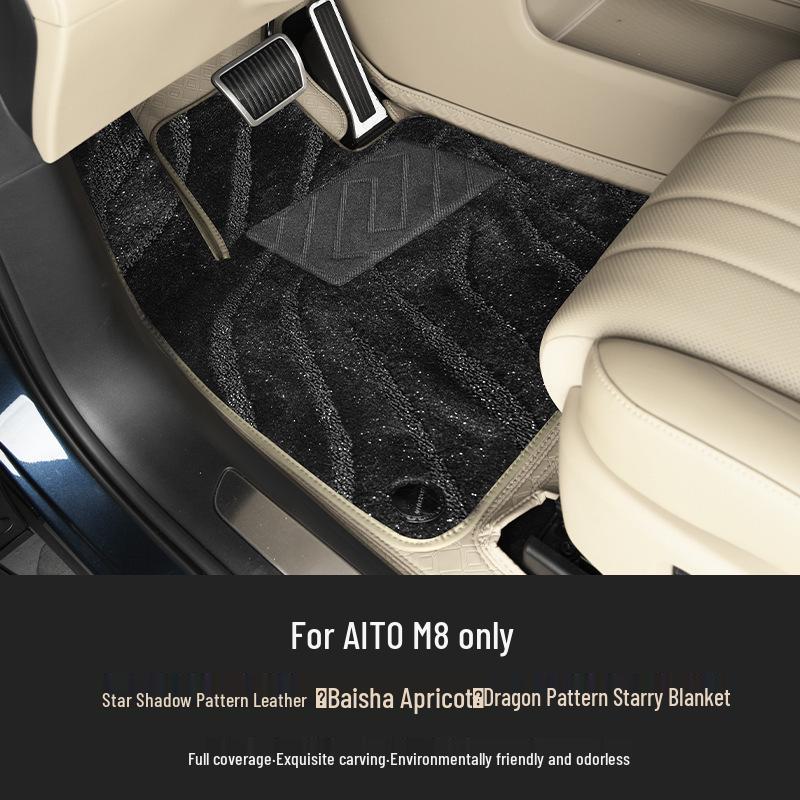 AITO M8 Floor Mats: Premium Aviation Soft Padding for Complete Interior Decoration and Protection