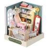 Wooden Craft Doll Houses Home Bedroom Decor DIY Miniature Dollhouse Kit Creative Room Wooden Doll House for Gift