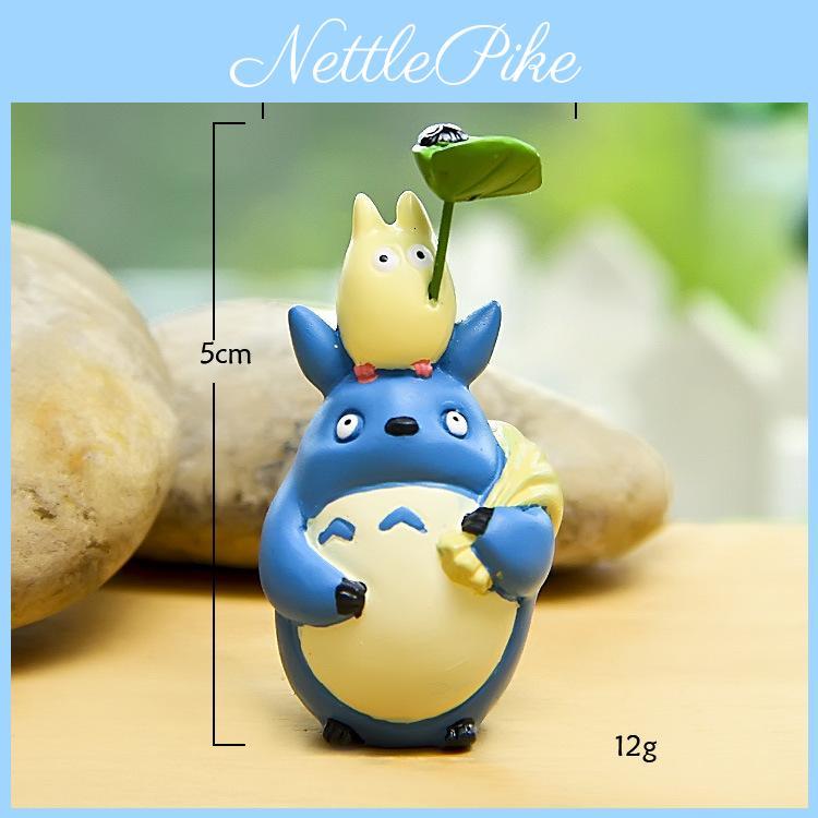 Kawaii Resin My Neighbor Totoro Model With Bus And Leaf Design For Home Decor