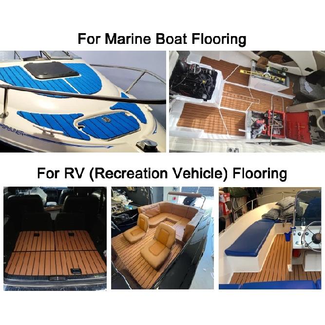 450x2400x5mm EVA Foam Decking Sheet Non-Skid Self Adhesive Marine Boat Deck Mat Yacht Flooring Army/Desert/Snow/Ocean Camo Pad