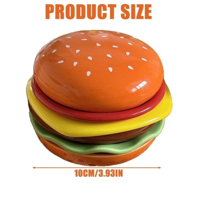 Piatti Creativi in Ceramica a Forma di Hamburger per Antipasti Design Impilabile a 6 Strati Per Salse Dessert Adatti al Forno Utensili da Cucina