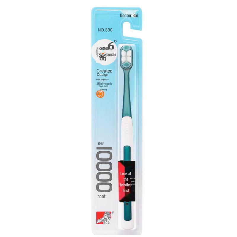 Doctor Bai Wanshu Soft Bristle Toothbrush, Japanese-Style, Small Head, Family Pack for Couples, Unisex