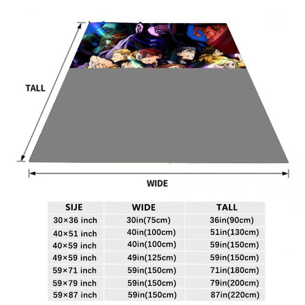 My Hero Academia: Heroes Rising Fleece Blanket – Soft and Cozy Throw for Anime Lovers, Featuring Izuku Midoriya and Katsuki Baku