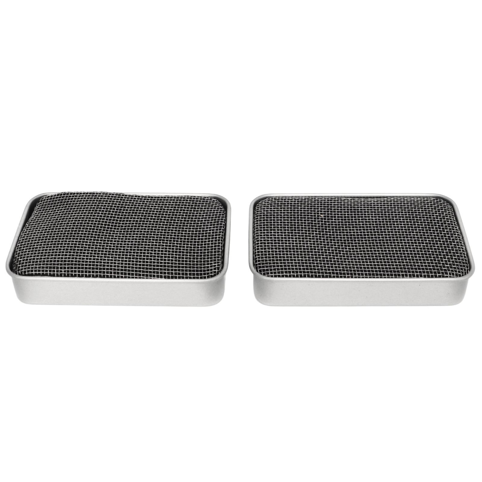 

2PCS Camping Stove Stainless Steel Fireproof Cotton Portable Alcohol Stove for Outdoor Barbecue