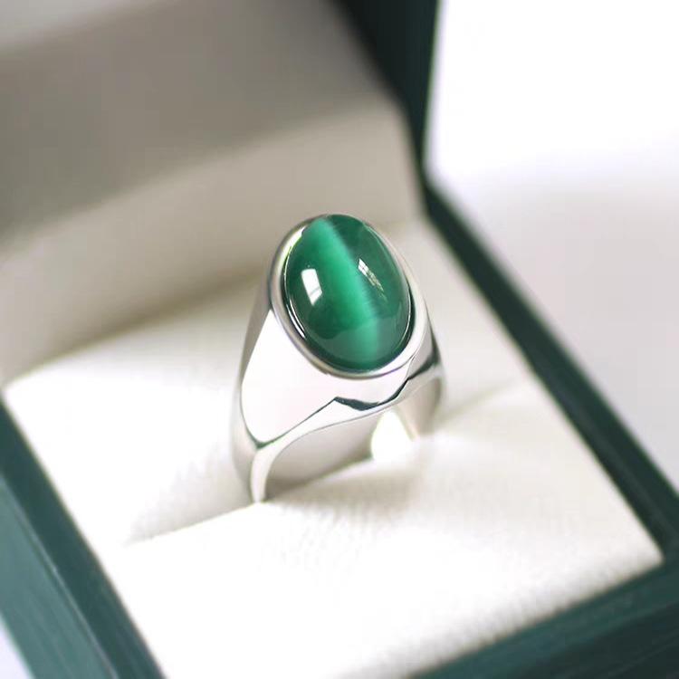 

Кольцо имитация натурального агата инкрустированное цветным драгоценным камнем кольцо мужское ретро властное модное простое имитация кошачьего глаза 12