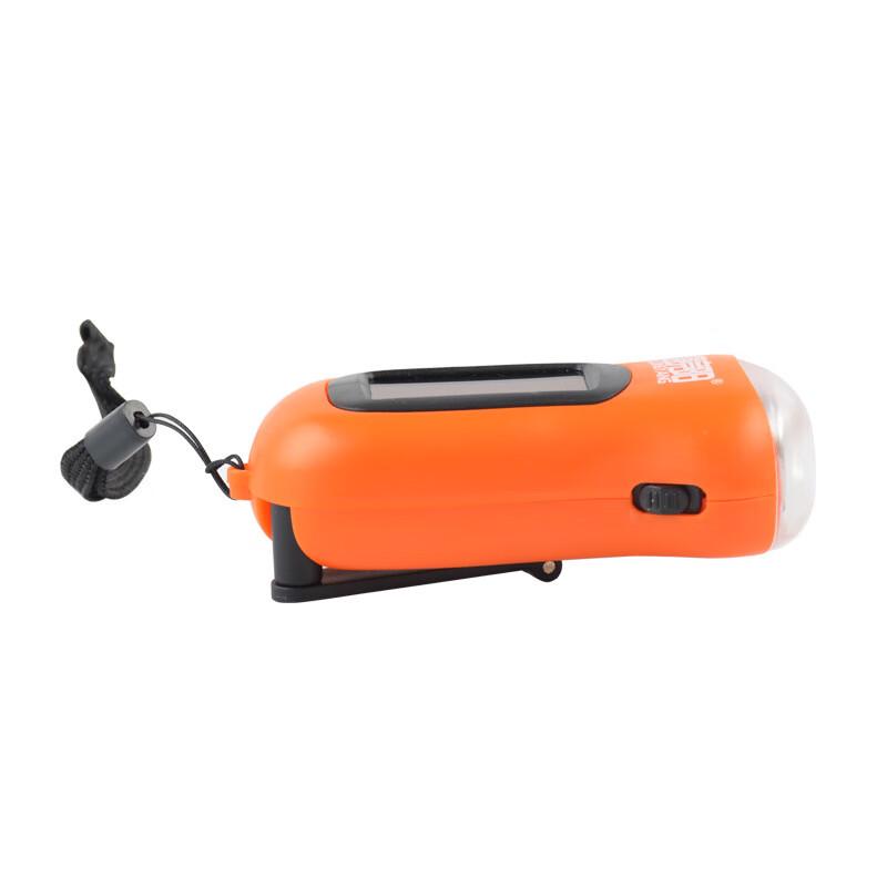 Hand-Crank Solar Powered LED Emergency Flashlight