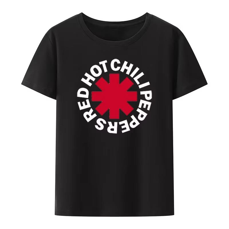 

Повседневные футболки Red Hot Chili Peppers Крутые Смешные Мужские Женские С Коротким Рукавом Оверсайз Уличная Одежда Мальчик Девочка Летние Топы XXXL