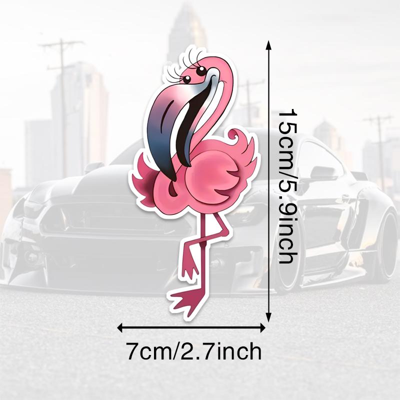 

DS99#7x15см Фламинго Виниловые наклейки на автомобиль - это красочные самоклеящиеся наклейки в стиле аниме 7x15cm