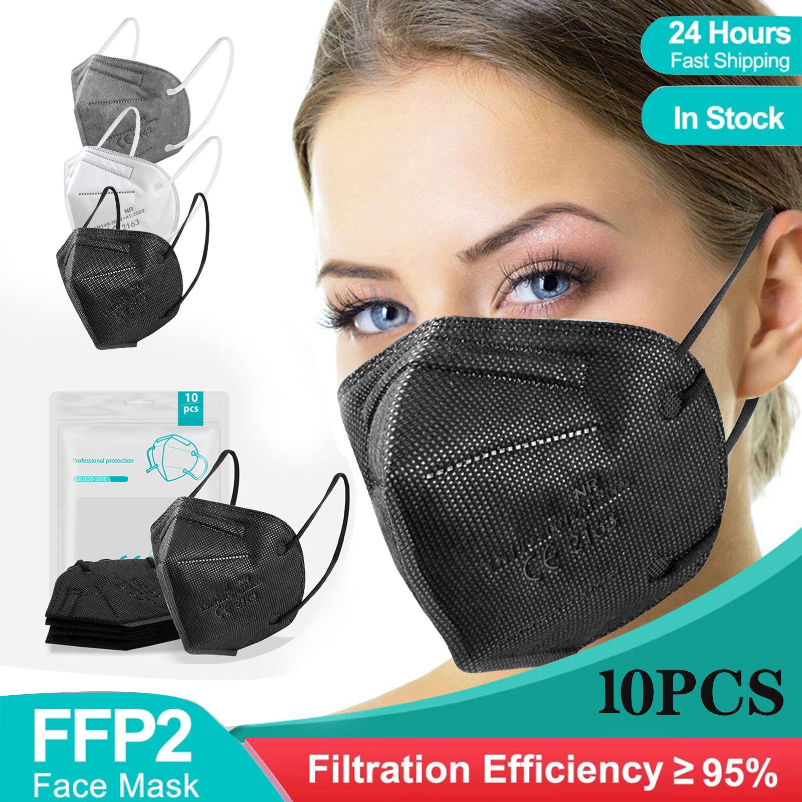 

Nikitas 5-слойная маска высокой плотности, ветрозащитный противотуманный фильтр, однотонная маска, 50 шт.