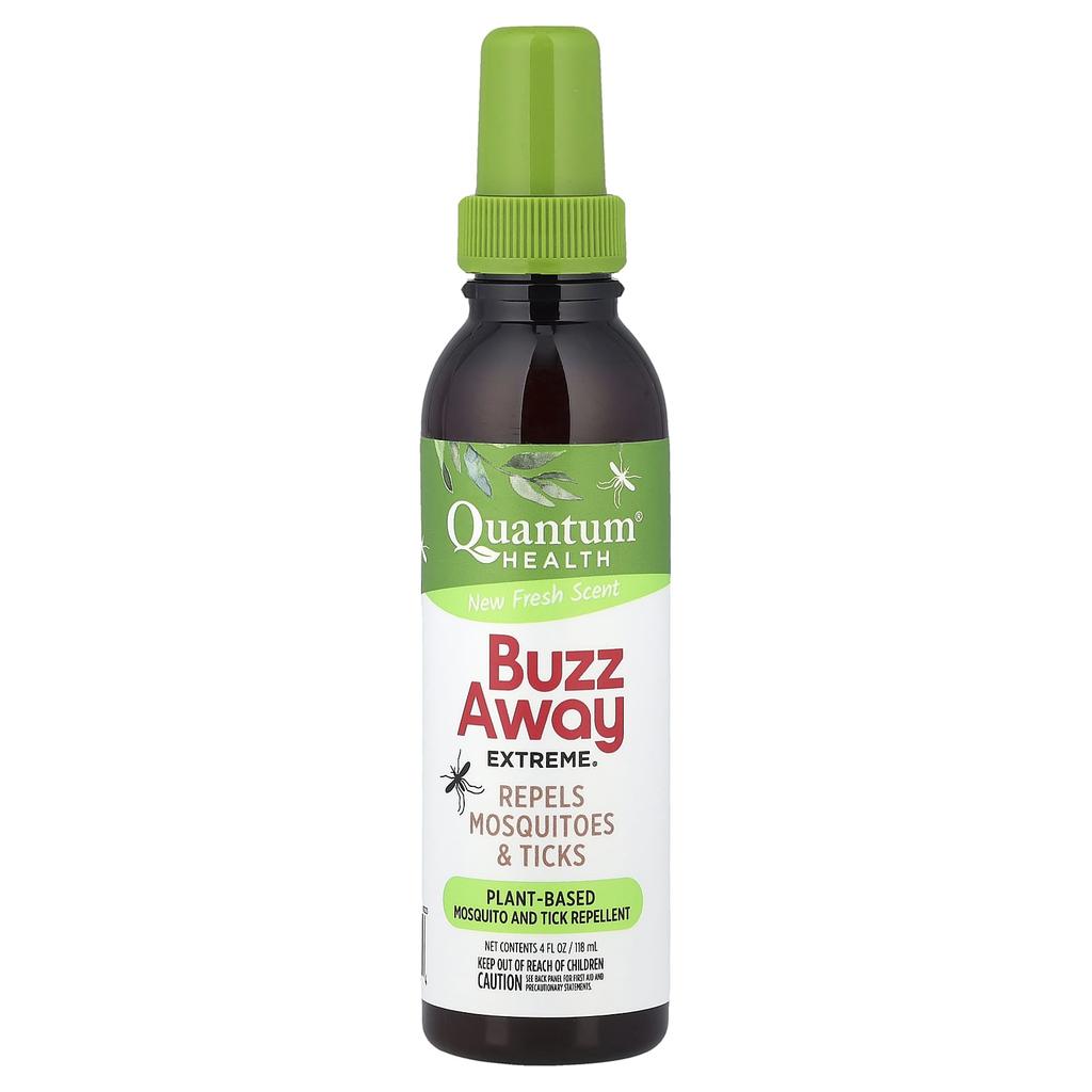Quantum Health Bizz Away Extreme®, Mosquito & Tick Repellent, Fresh, 4 Fl Oz (118 Ml)