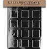Dress My Cupcake Chocolate Candy Mold, Plain Square Mints