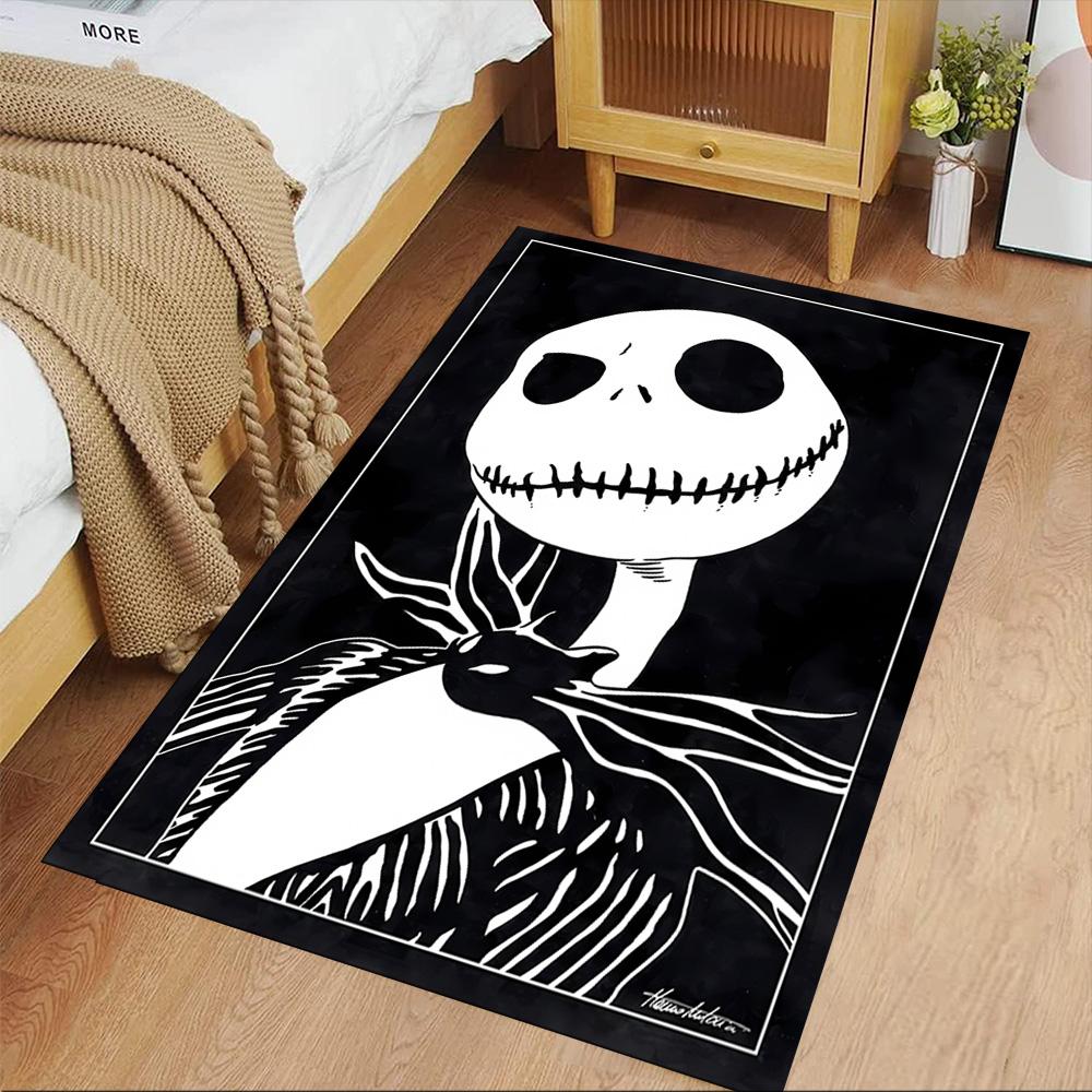 Jack Skellington Carpet Suitable for Balcony Playrooms Dining Room Decorate room Antislip Carpet Decorate Offices Best for Christmas