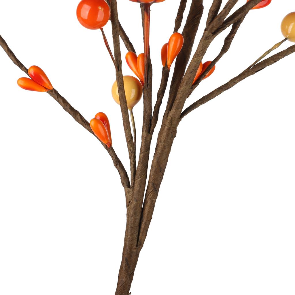 Artificial Fall Berry Pumpkin Branch Floral Plant Picks Thanksgiving Wedding Home Decor DIY Flower Arrangement Bouquet