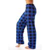 Pantaloni sportivi da donna autunno inverno stampati scozzesi pantaloni lunghi a figura intera