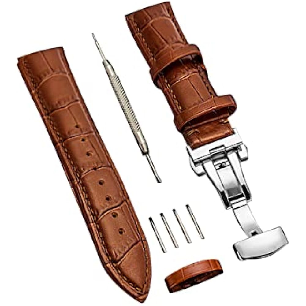 

[ARiri] Watch Strap Watch Band 23mm 24mm 22mm 21mm 20mm 19mm 18mm Genuine Leather Watch Band Repl...