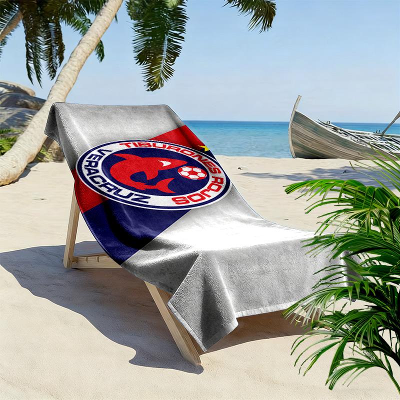 Veracruz FC Print Beach Towel, Large Soft Quick Dry Towel for Beach Camping Swimming